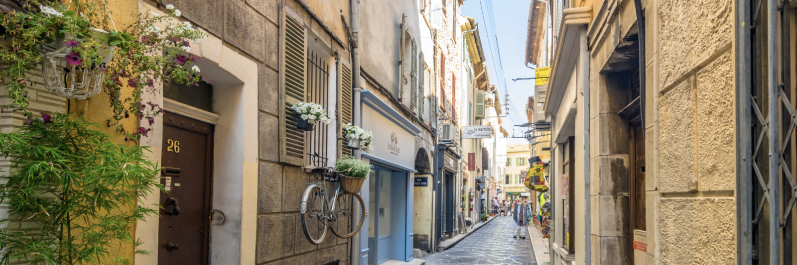 Old Antibes historic centre and Riviera atmosphere